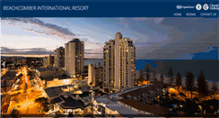 Desktop Screenshot of beachcomberinternationalresort.com.au